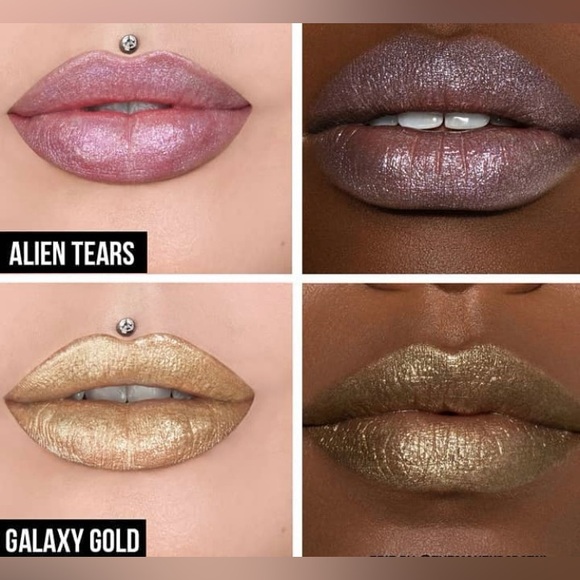 Jeffree Star | ‘Alien Tears’ & ‘Galaxy Gold’ Lip Ammunition | NiB L.E. rare - Picture 4 of 15